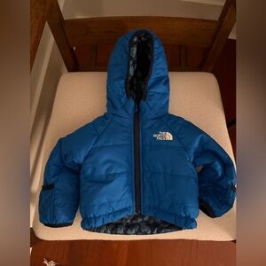 North Face Reversible Perrito Hooded Jacket 0-3 month